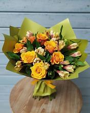 Букет цветов из:  Альстромерии и Розы в Невинномысске