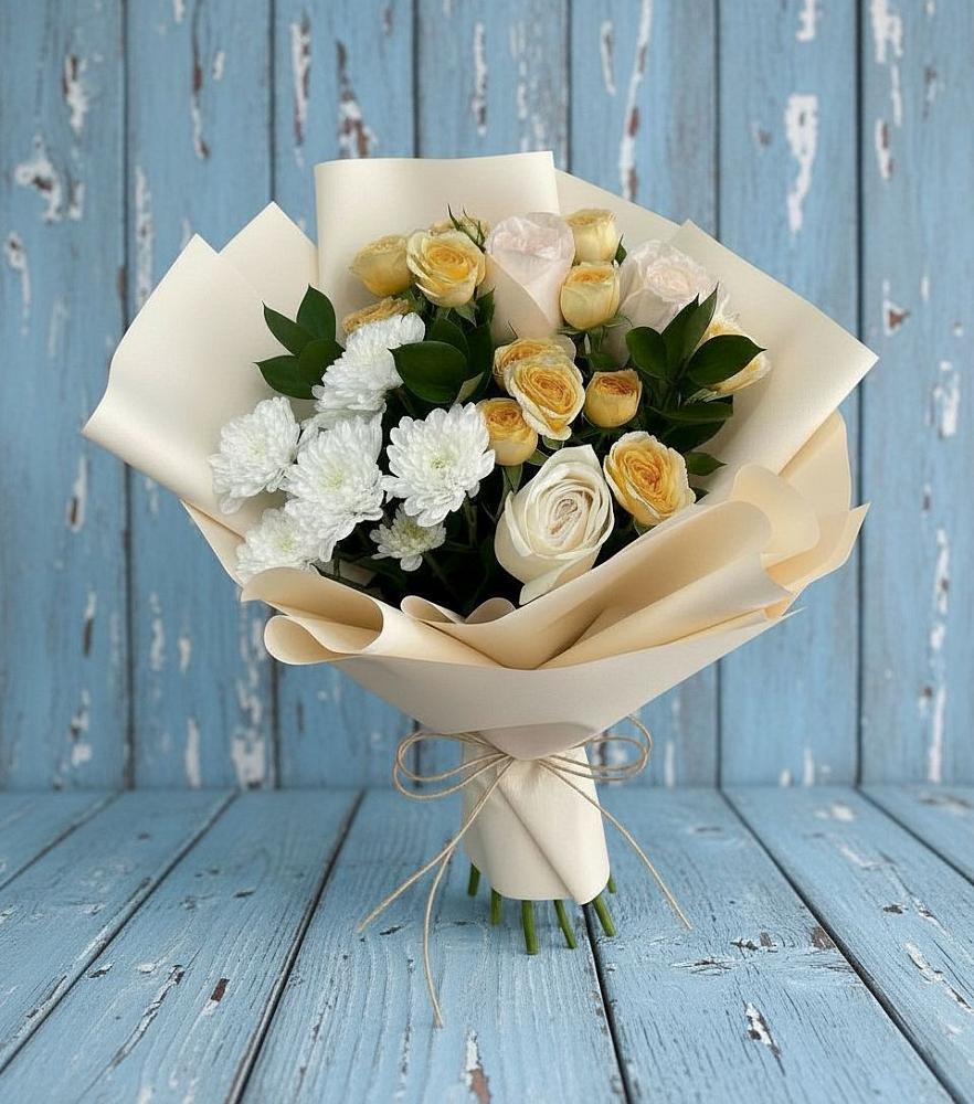 Букет цветов из: Розы и Хризантемы в Невинномысске
