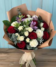 Букет цветов из:  Розы и Альстромерии в Невинномысске