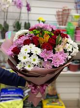 Букет цветов из:  Розы, Хризантемы и Альстромерии #REPLACE_PRED# Невинномысске