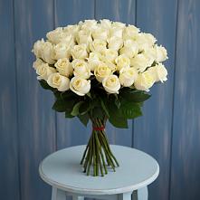 Букет 51 Белая роза Эдлесс Лав в Невинномысске