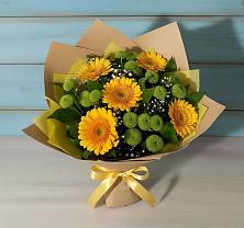 Букет цветов из:  Герберы и Хризантемы #REPLACE_PRED# Невинномысске