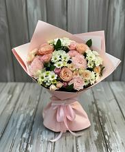 Букет цветов из:  Гвоздики, Розы и Хризантемы в Невинномысске
