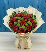 Букет цветов из:  Розы и Хризантемы #REPLACE_PRED# Невинномысске