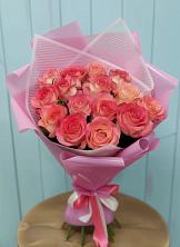 Букет 15 Розовых роз Равель в Невинномысске