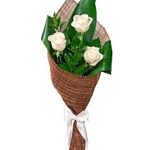 Букет 3 белые розы #REPLACE_PRED# Невинномысске