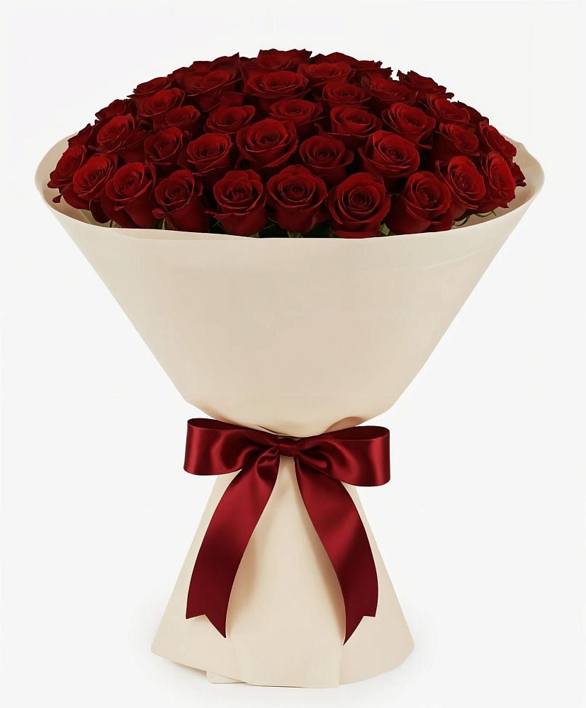 Букет 101 Бордовая роза Блэк Бакарра в Невинномысске